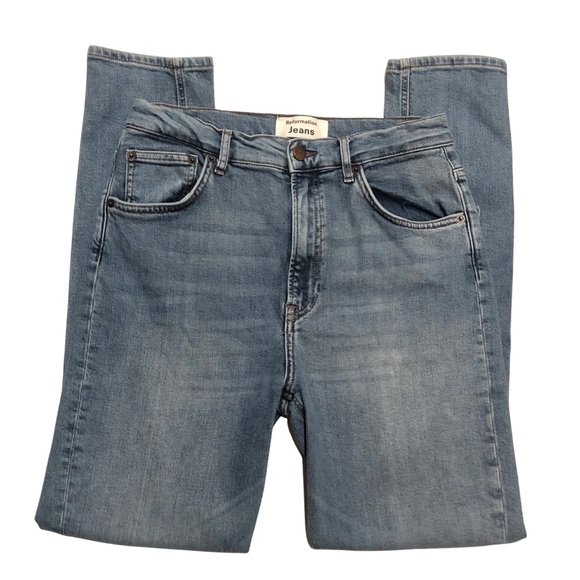 REFORMATION High and Skinny Jean in Catalina - Picture 5 of 8